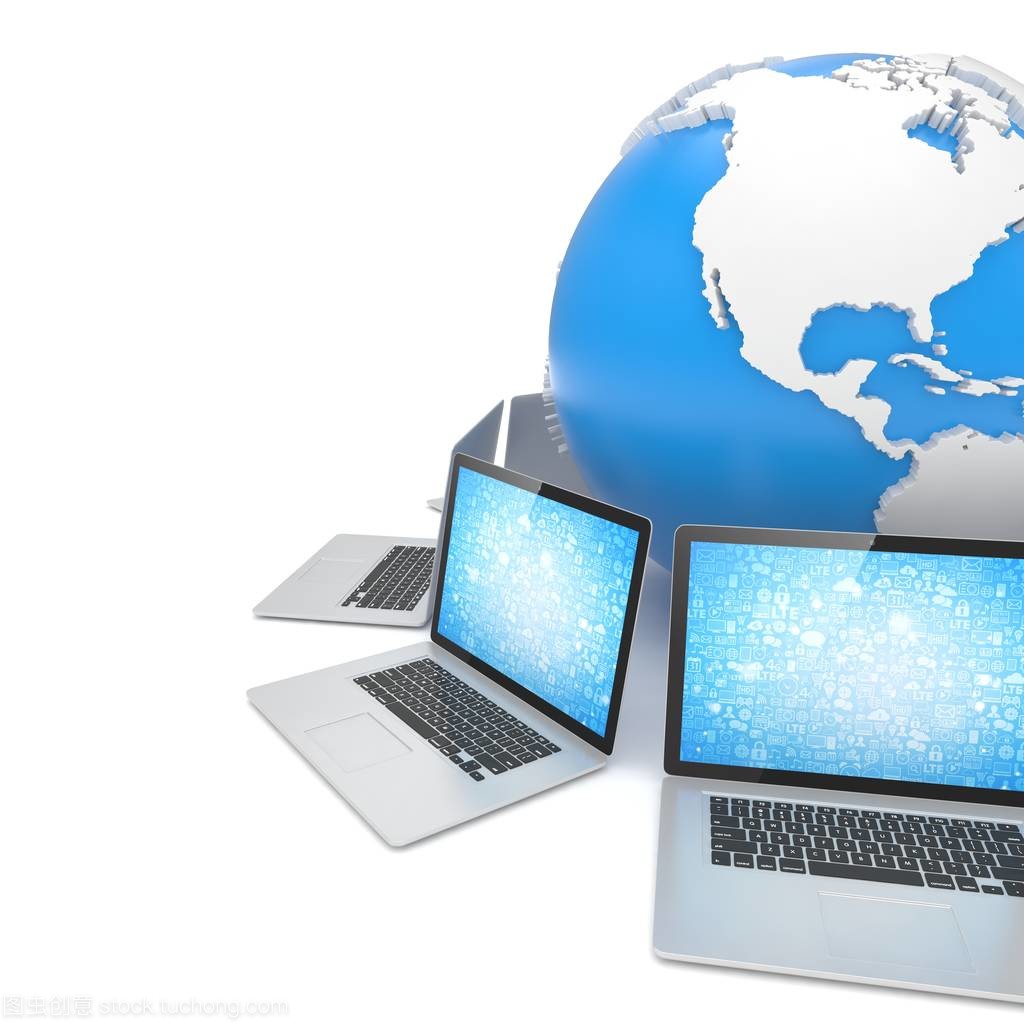 地球全球筆記本電腦網絡 網絡科技與計算機的融合革命